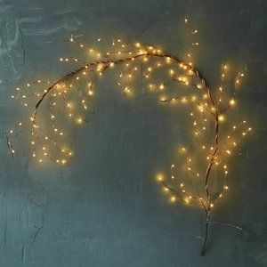 Set of 2 - Anthropologie Terrain Stargazer Copper Twine Branch Light